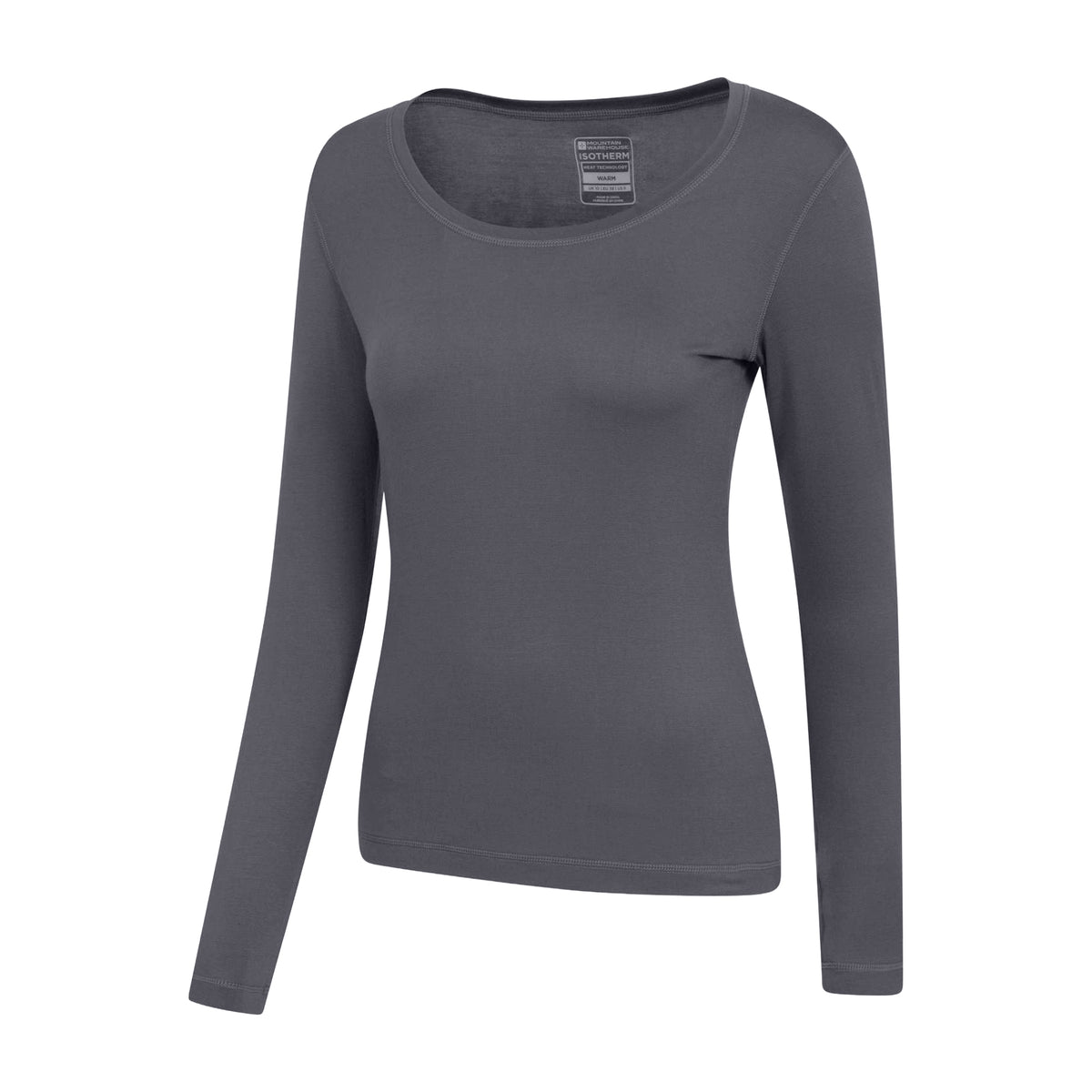 Dark Grey - Side - Mountain Warehouse Womens-Ladies Keep The Heat Thermal Top