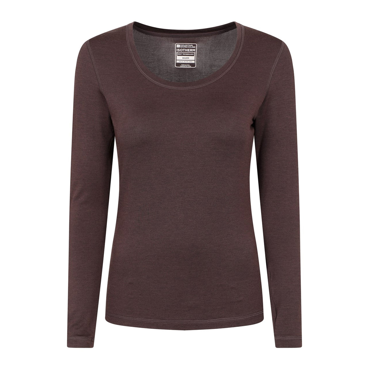 Brown - Front - Mountain Warehouse Womens-Ladies Keep The Heat Thermal Top