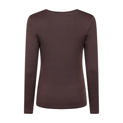 Brown - Back - Mountain Warehouse Womens-Ladies Keep The Heat Thermal Top