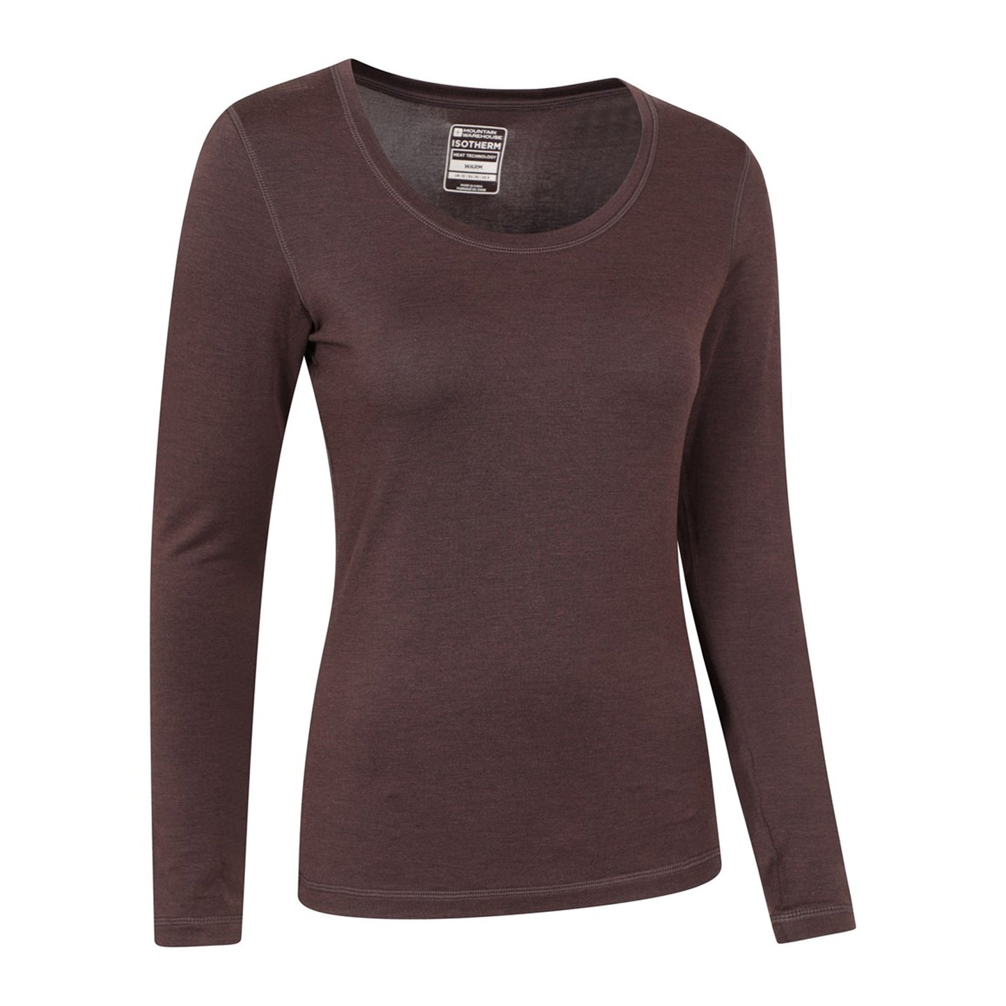 Brown - Side - Mountain Warehouse Womens-Ladies Keep The Heat Thermal Top