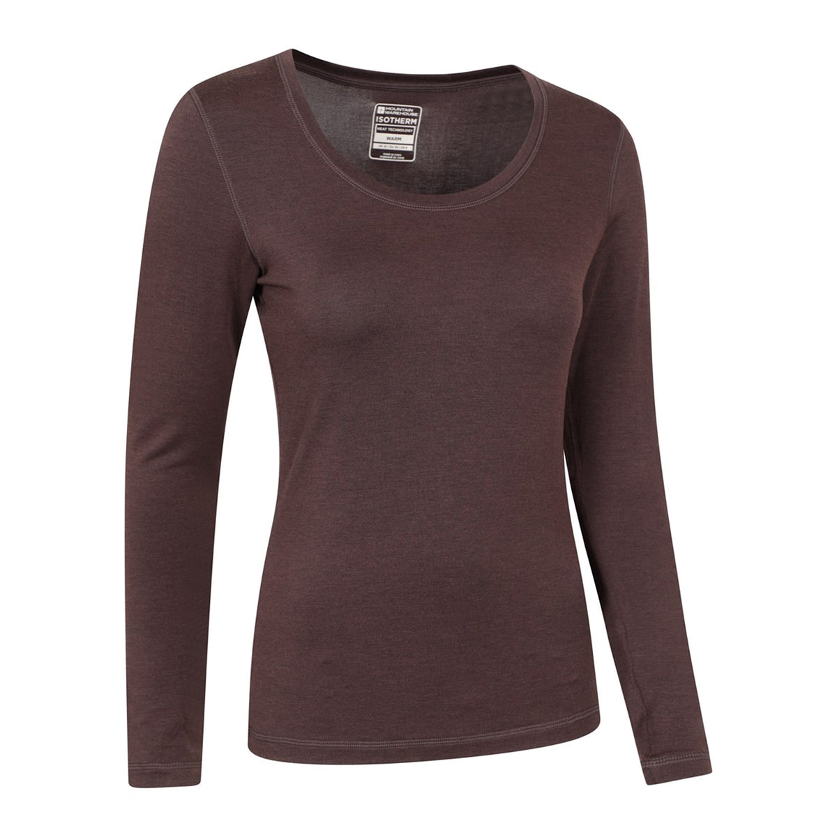 Brown - Side - Mountain Warehouse Womens-Ladies Keep The Heat Thermal Top