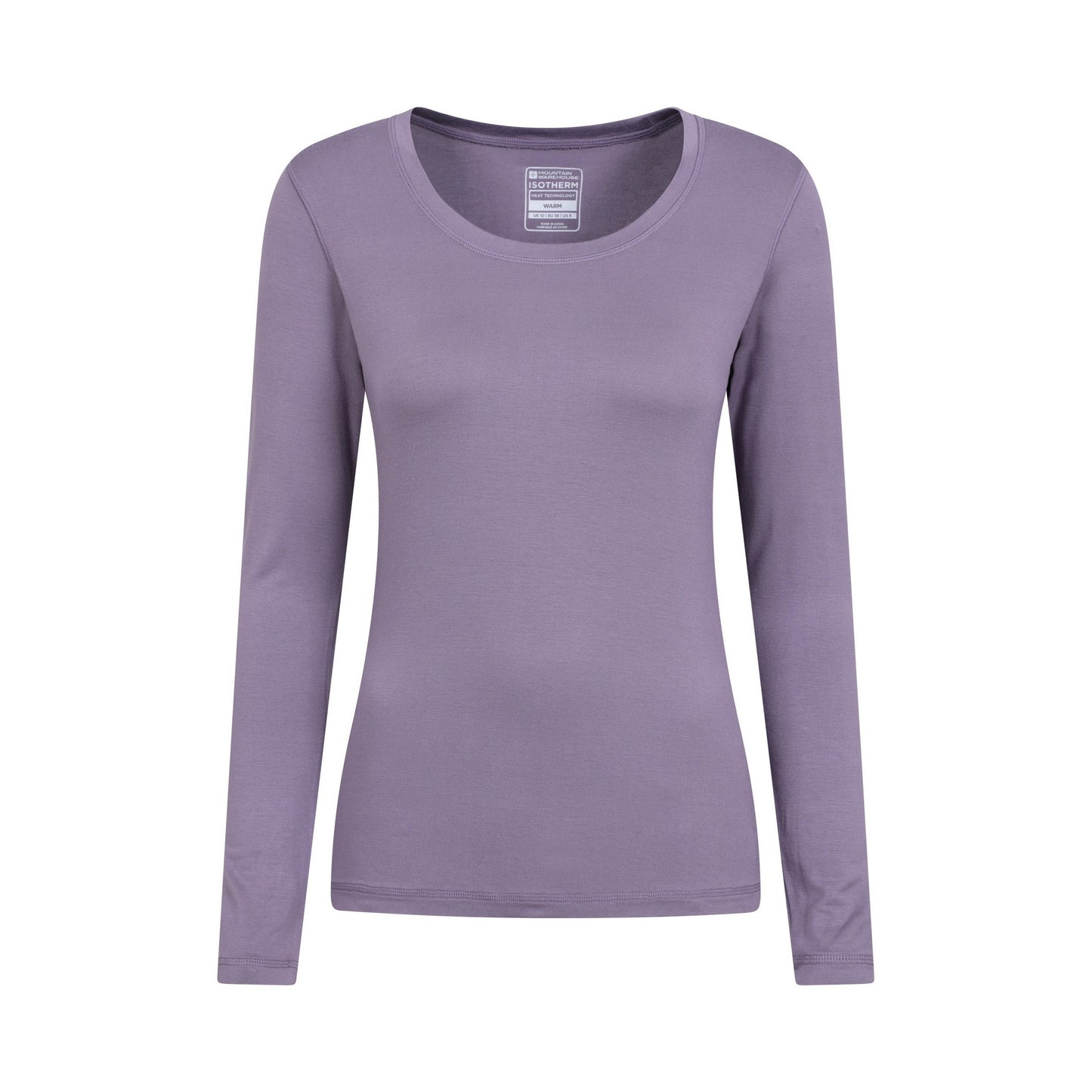 Dusky Purple - Front - Mountain Warehouse Womens-Ladies Keep The Heat Thermal Top