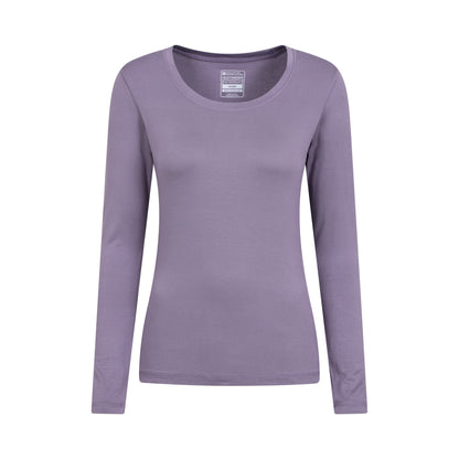 Dusky Purple - Front - Mountain Warehouse Womens-Ladies Keep The Heat Thermal Top