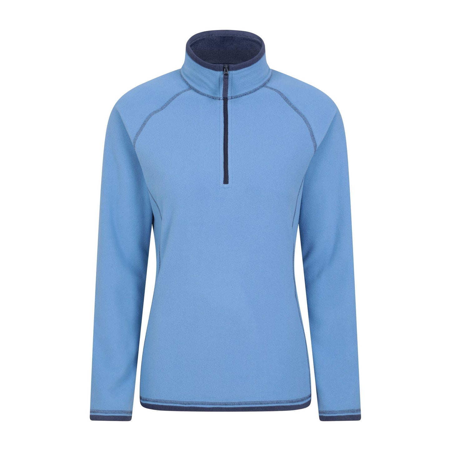 Dark Blue - Back - Mountain Warehouse Womens-Ladies Montana Half Zip Fleece Top