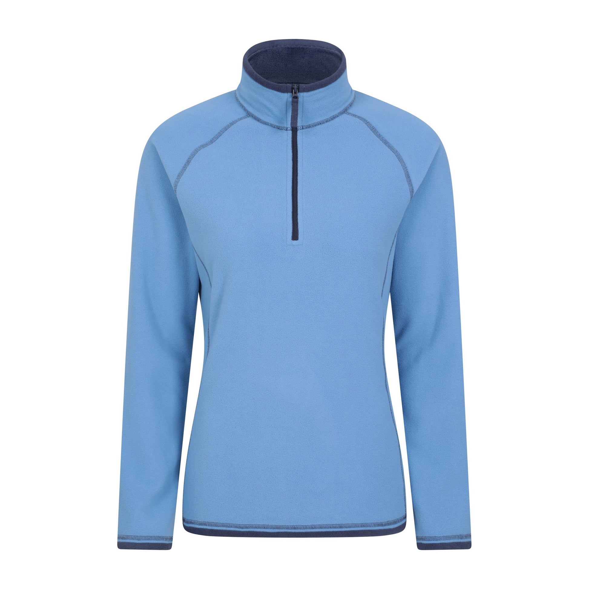 Dark Blue - Back - Mountain Warehouse Womens-Ladies Montana Half Zip Fleece Top