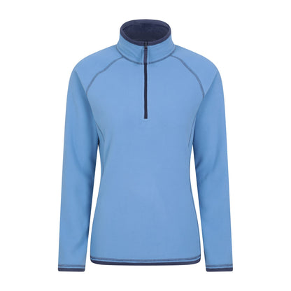 Dark Blue - Back - Mountain Warehouse Womens-Ladies Montana Half Zip Fleece Top