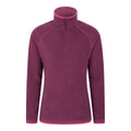 Berry - Front - Mountain Warehouse Womens-Ladies Montana Half Zip Fleece Top