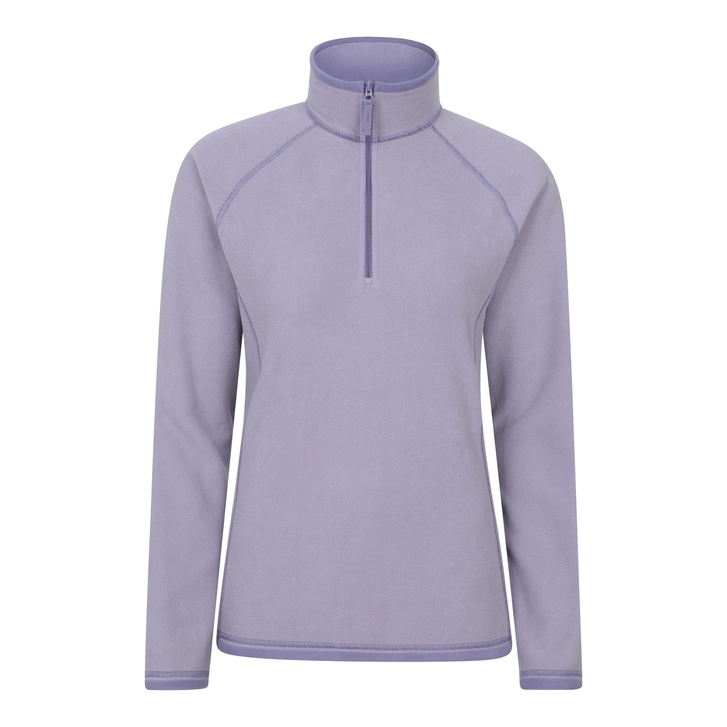 Dusky Purple - Front - Mountain Warehouse Womens-Ladies Montana Half Zip Fleece Top