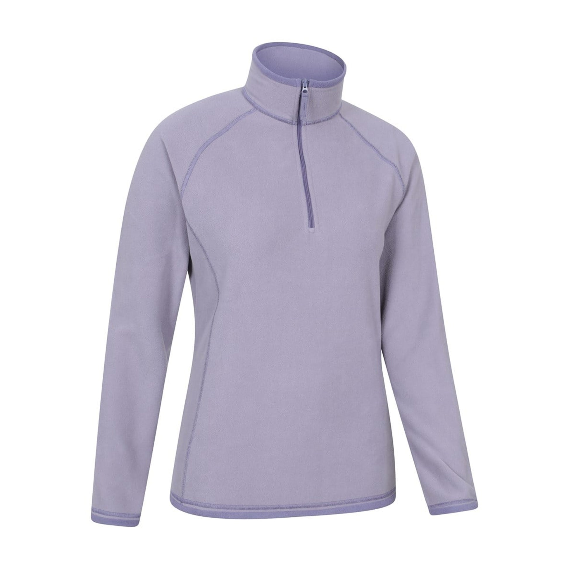Dusky Purple - Side - Mountain Warehouse Womens-Ladies Montana Half Zip Fleece Top