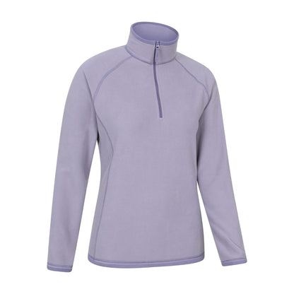 Dusky Purple - Side - Mountain Warehouse Womens-Ladies Montana Half Zip Fleece Top