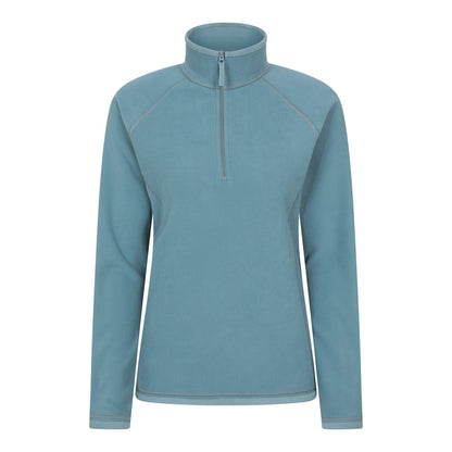 Corn Blue - Front - Mountain Warehouse Womens-Ladies Montana Half Zip Fleece Top
