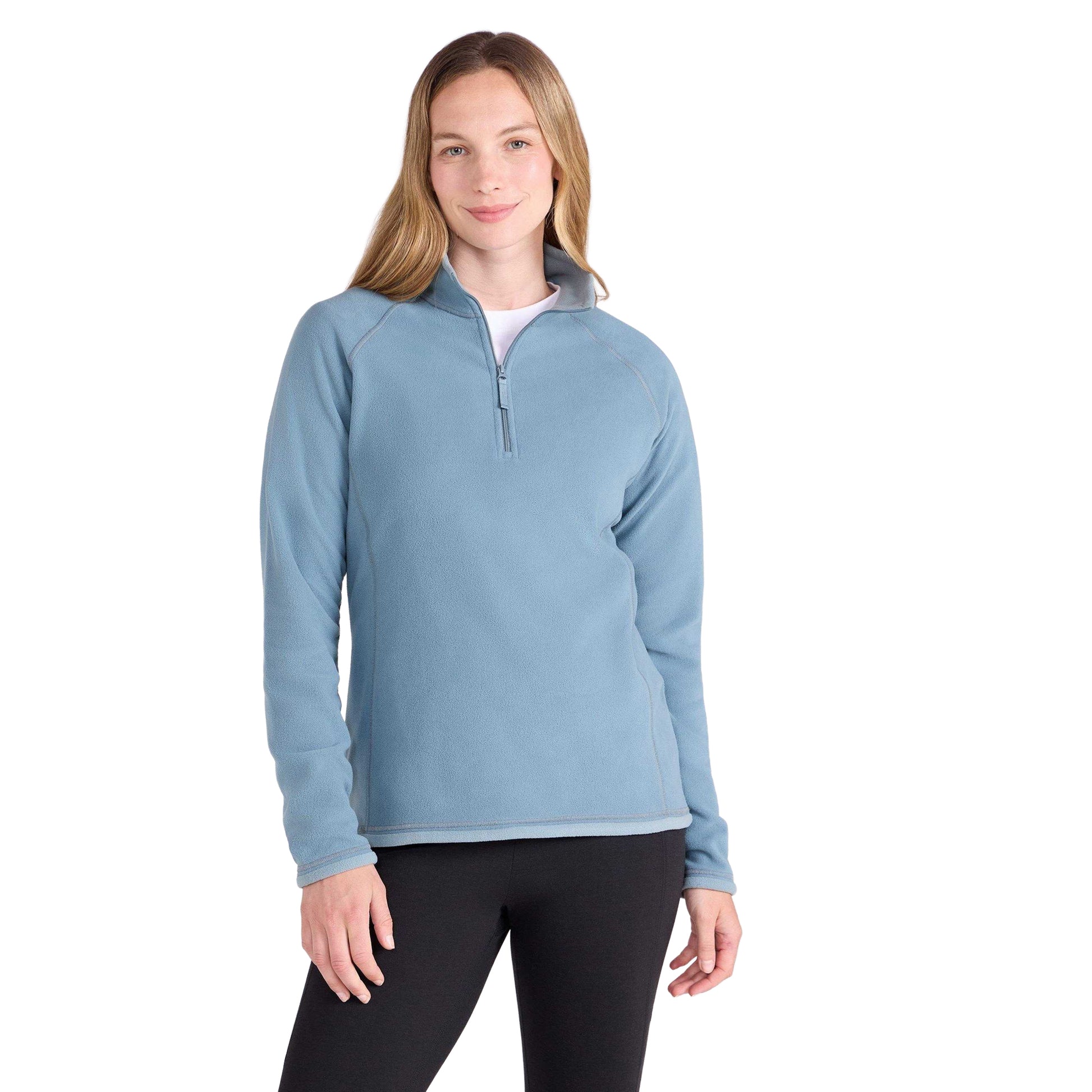 Corn Blue - Pack Shot - Mountain Warehouse Womens-Ladies Montana Half Zip Fleece Top