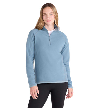 Corn Blue - Pack Shot - Mountain Warehouse Womens-Ladies Montana Half Zip Fleece Top