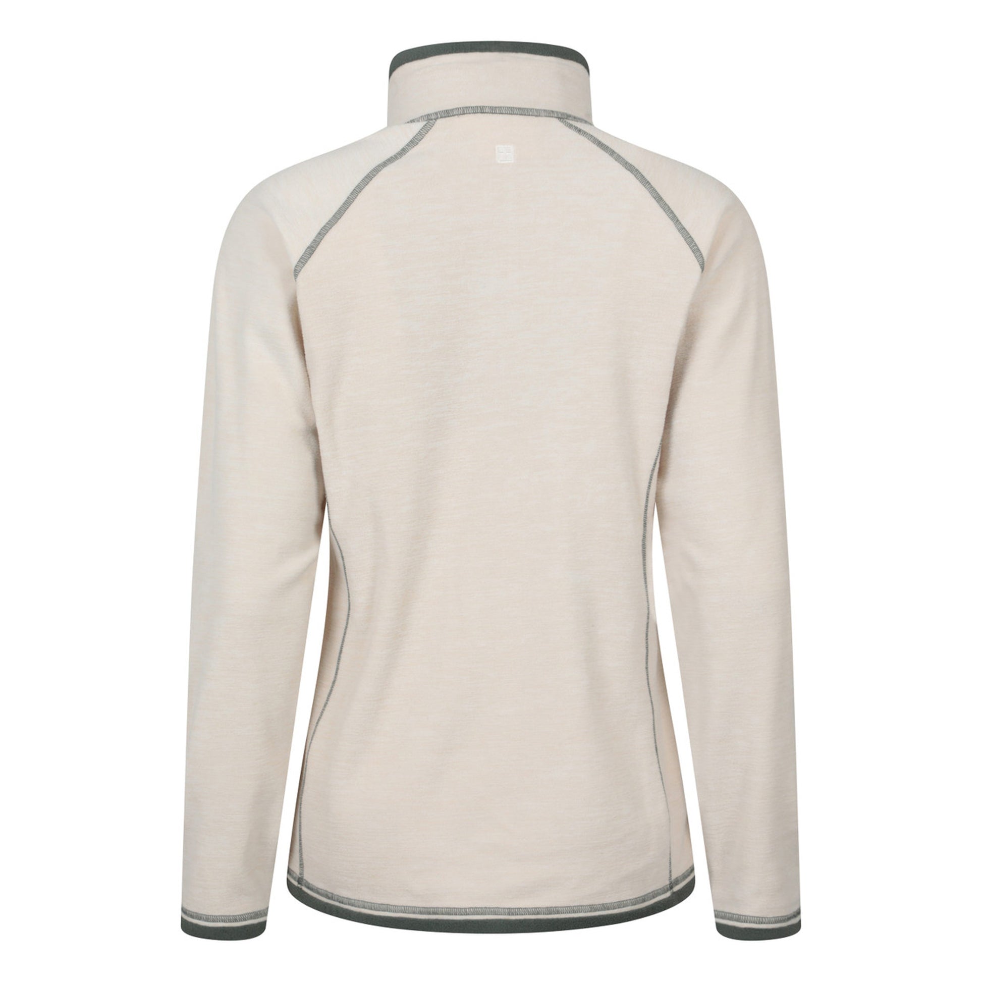 Cream - Back - Mountain Warehouse Womens-Ladies Montana Half Zip Fleece Top