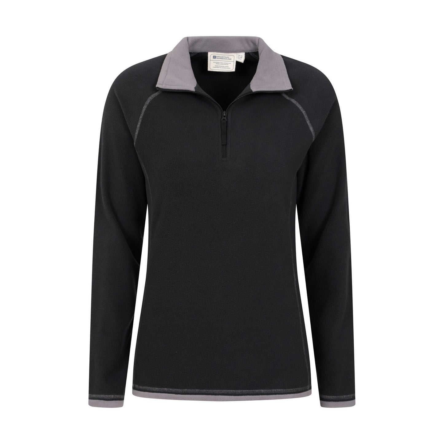 Black - Lifestyle - Mountain Warehouse Womens-Ladies Montana Half Zip Fleece Top