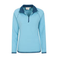 Blue - Lifestyle - Mountain Warehouse Womens-Ladies Montana Half Zip Fleece Top