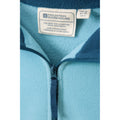 Blue - Pack Shot - Mountain Warehouse Womens-Ladies Montana Half Zip Fleece Top