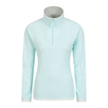 Green - Front - Mountain Warehouse Womens-Ladies Montana Half Zip Fleece Top