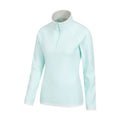 Green - Back - Mountain Warehouse Womens-Ladies Montana Half Zip Fleece Top