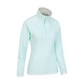 Green - Side - Mountain Warehouse Womens-Ladies Montana Half Zip Fleece Top