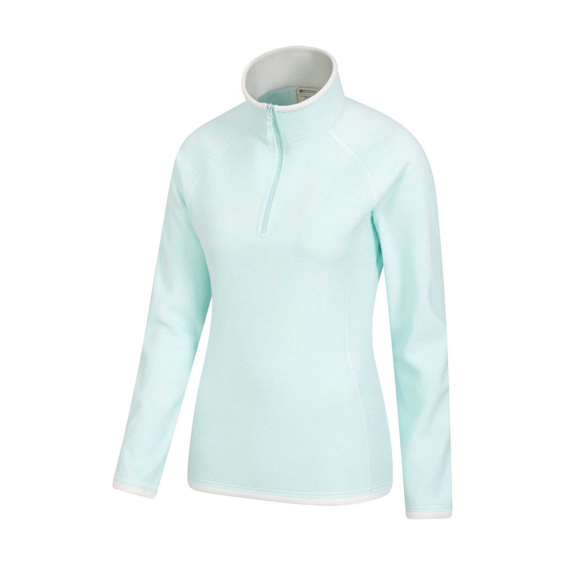 Mint - Back - Mountain Warehouse Womens-Ladies Montana Half Zip Fleece Top
