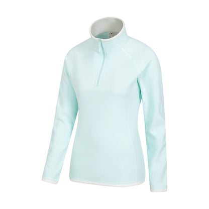Mint - Back - Mountain Warehouse Womens-Ladies Montana Half Zip Fleece Top
