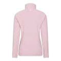 Pink - Back - Mountain Warehouse Womens-Ladies Montana Half Zip Fleece Top