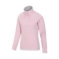 Pink - Side - Mountain Warehouse Womens-Ladies Montana Half Zip Fleece Top