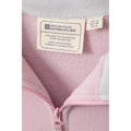 Pink - Close up - Mountain Warehouse Womens-Ladies Montana Half Zip Fleece Top