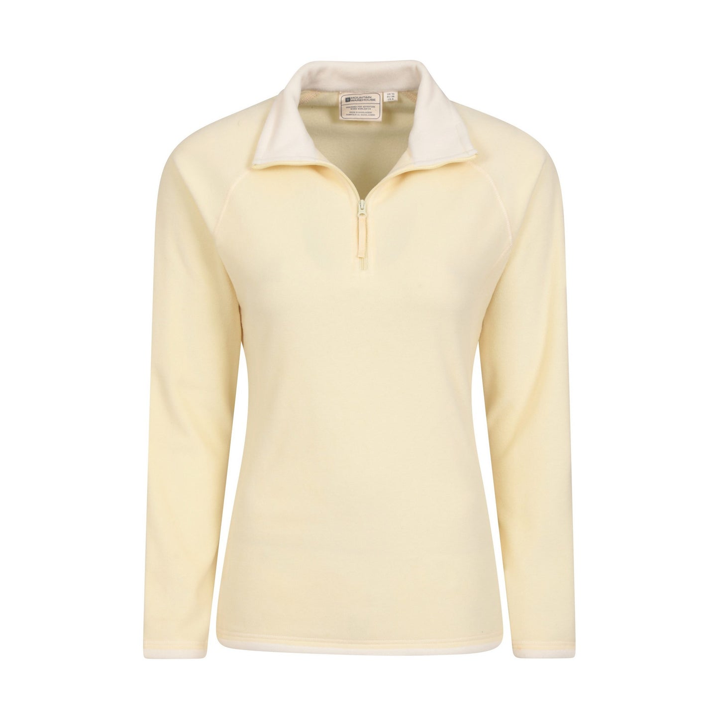Yellow - Lifestyle - Mountain Warehouse Womens-Ladies Montana Half Zip Fleece Top