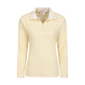 Yellow - Lifestyle - Mountain Warehouse Womens-Ladies Montana Half Zip Fleece Top