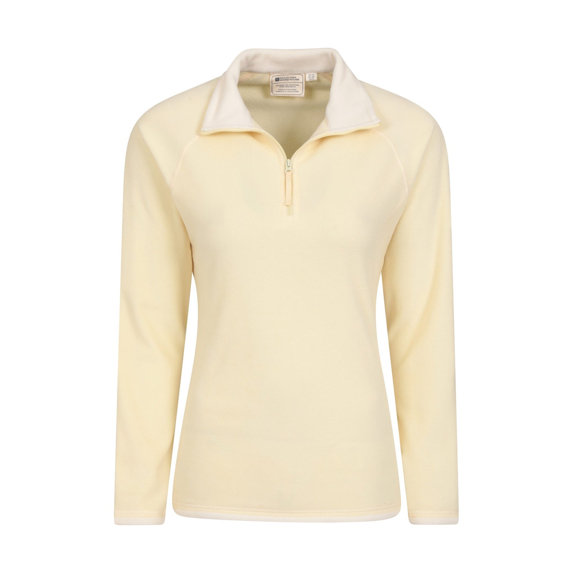 Yellow - Lifestyle - Mountain Warehouse Womens-Ladies Montana Half Zip Fleece Top