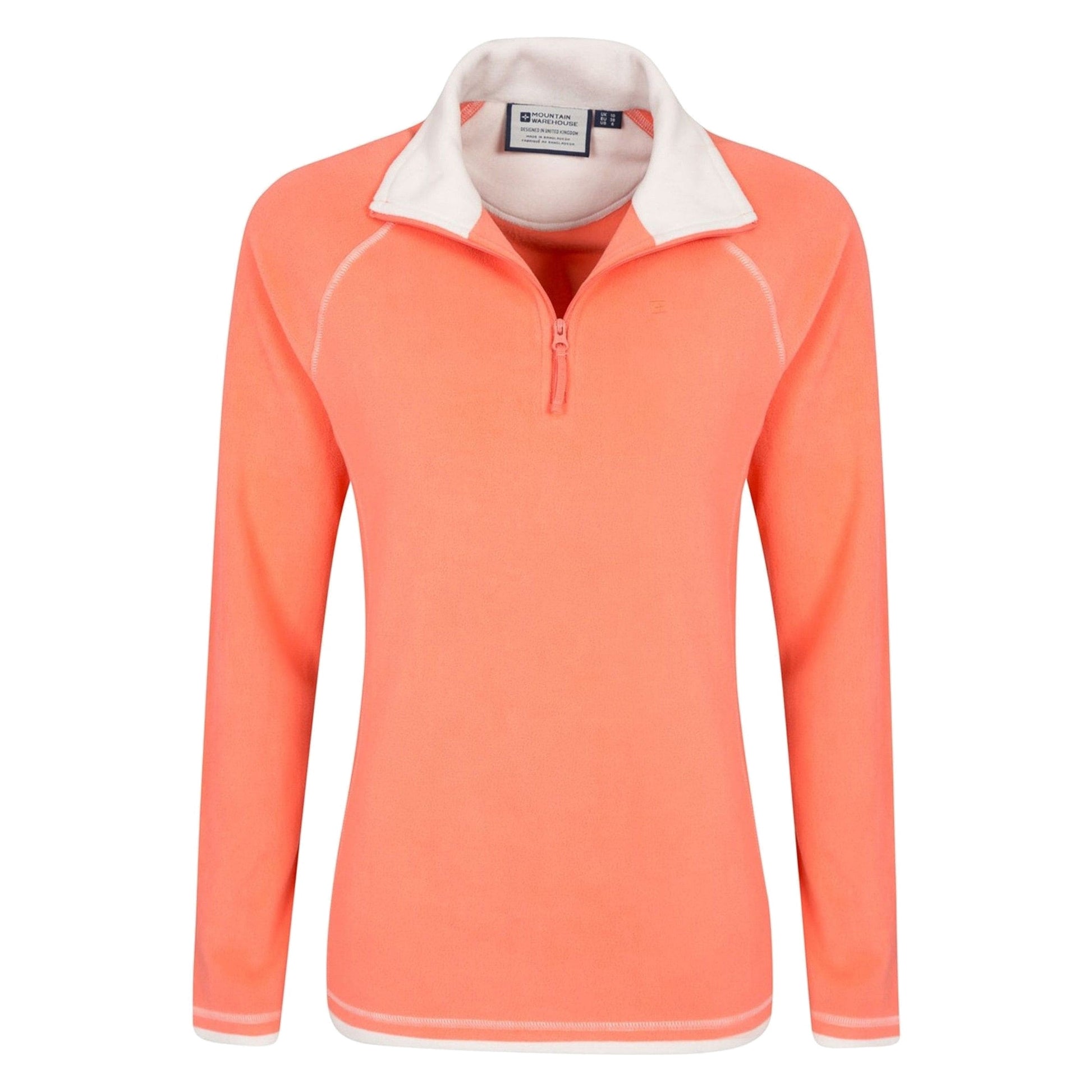 Coral - Lifestyle - Mountain Warehouse Womens-Ladies Montana Half Zip Fleece Top