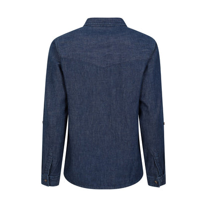 Blue - Back - Mountain Warehouse Womens-Ladies Darla Denim Shirt