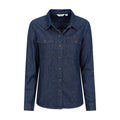 Blue - Pack Shot - Mountain Warehouse Womens-Ladies Darla Denim Shirt