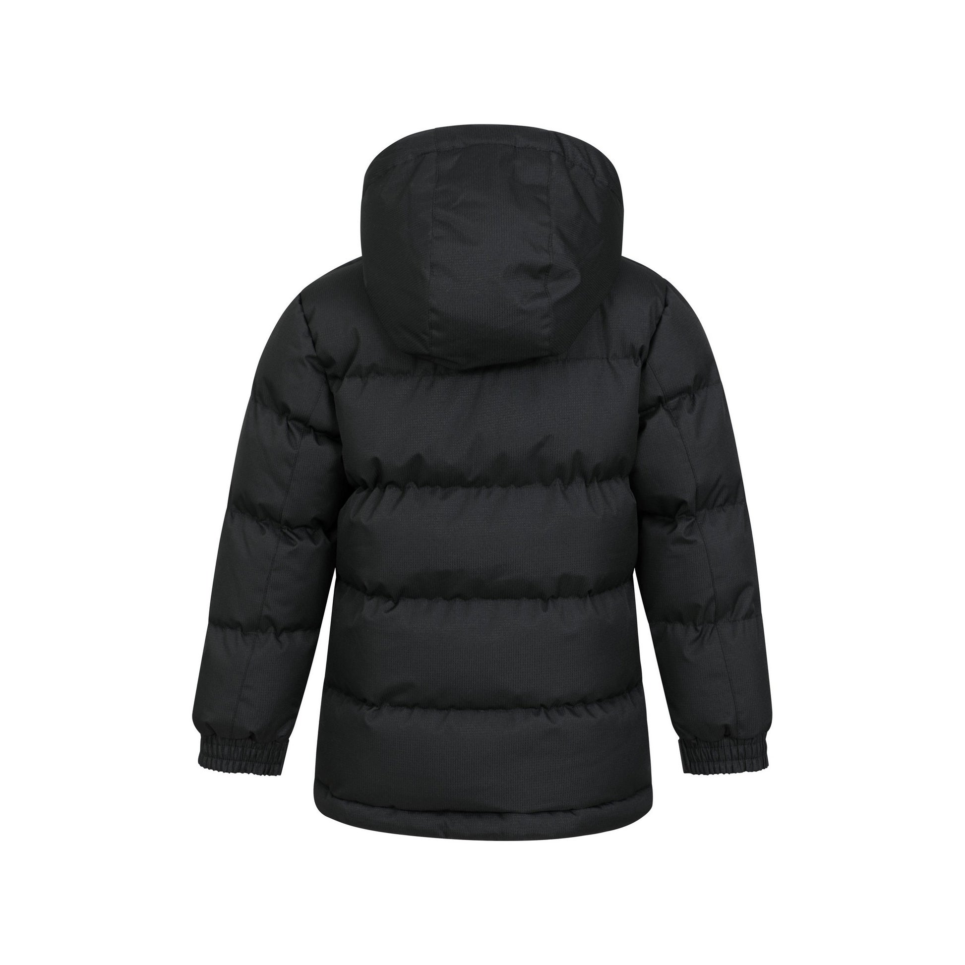 Jet Black - Back - Mountain Warehouse Childrens-Kids Snow II Water Resistant Padded Jacket