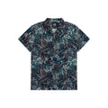 Navy - Front - Animal Mens Will Tropical Leaves Organic Shirt