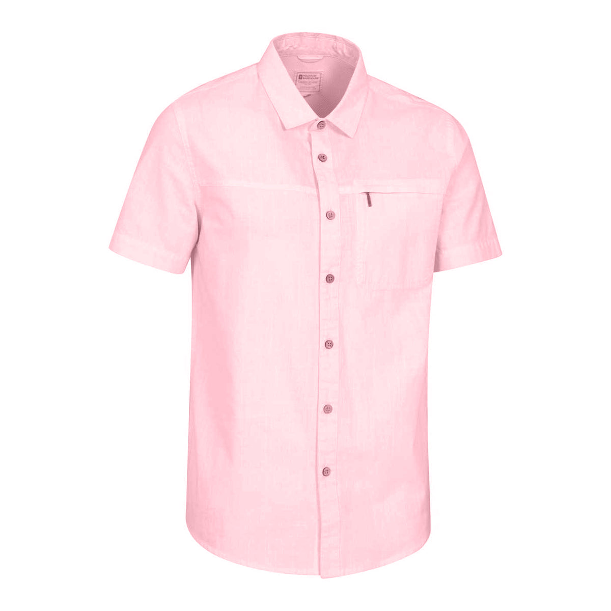 Light Pink - Lifestyle - Mountain Warehouse Mens Coconut Slub Short-Sleeved Shirt