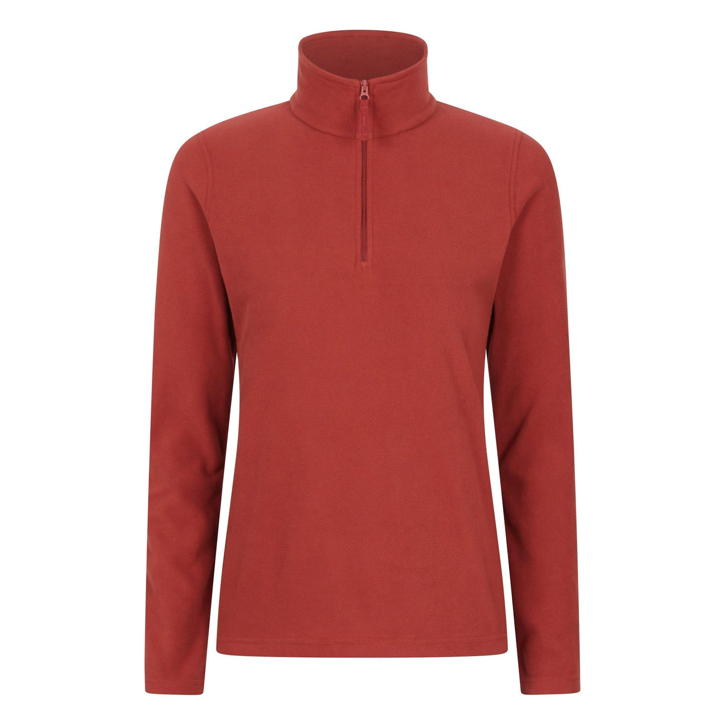 Burnt Orange - Front - Mountain Warehouse Womens-Ladies Camber II Fleece Top
