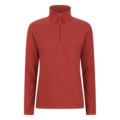 Burnt Orange - Front - Mountain Warehouse Womens-Ladies Camber II Fleece Top