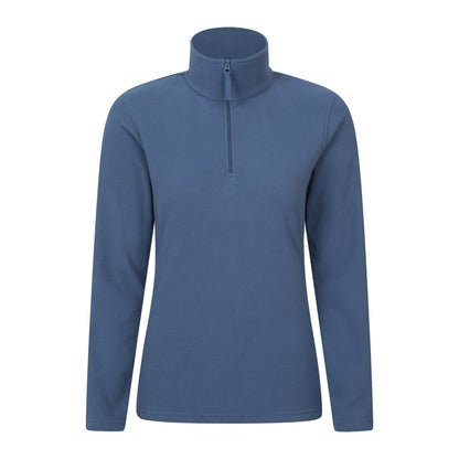 Indigo - Back - Mountain Warehouse Womens-Ladies Camber II Fleece Top