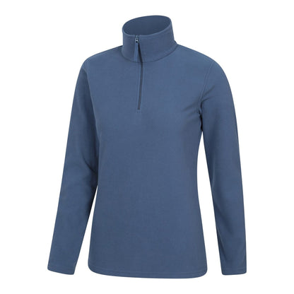 Indigo - Pack Shot - Mountain Warehouse Womens-Ladies Camber II Fleece Top