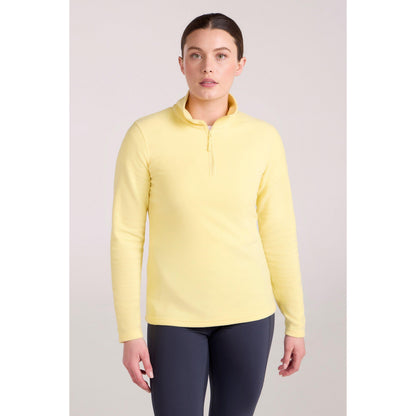 Pale Yellow - Front - Mountain Warehouse Womens-Ladies Camber II Fleece Top