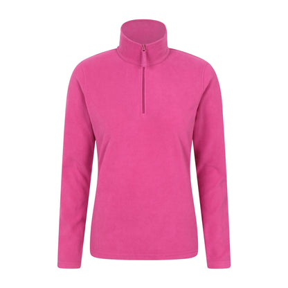 Dark Pink - Front - Mountain Warehouse Womens-Ladies Camber II Fleece Top