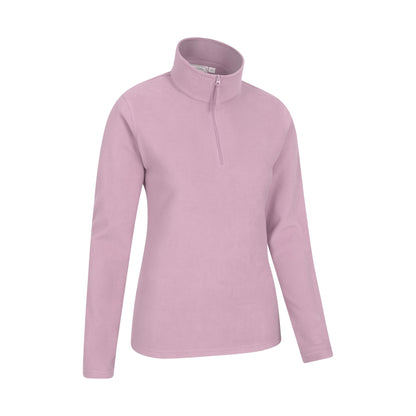 Light Pink - Side - Mountain Warehouse Womens-Ladies Camber II Fleece Top