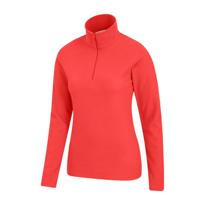 Active Red - Back - Mountain Warehouse Womens-Ladies Camber II Fleece Top