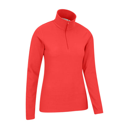 Active Red - Side - Mountain Warehouse Womens-Ladies Camber II Fleece Top
