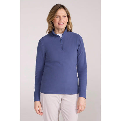 Indigo - Front - Mountain Warehouse Womens-Ladies Camber II Fleece Top