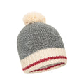Grey - Pack Shot - Mountain Warehouse Mens Whistler Pom Pom Beanie