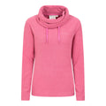 Dark Pink - Front - Mountain Warehouse Womens-Ladies Hebridean Cowl Neck Fleece Top